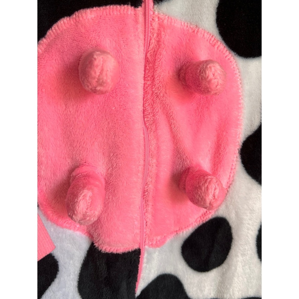 Women's Cow Print Hooded One Piece Pajamas‎ Sleepwear Size 2X 18W 20W - Picture 4 of 8